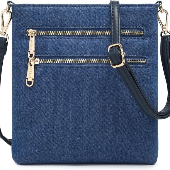 Women Small Crossbody Bag Lightweight Shoulder Purses Multi Zipper Pockets Phone - Picture 1 of 6
